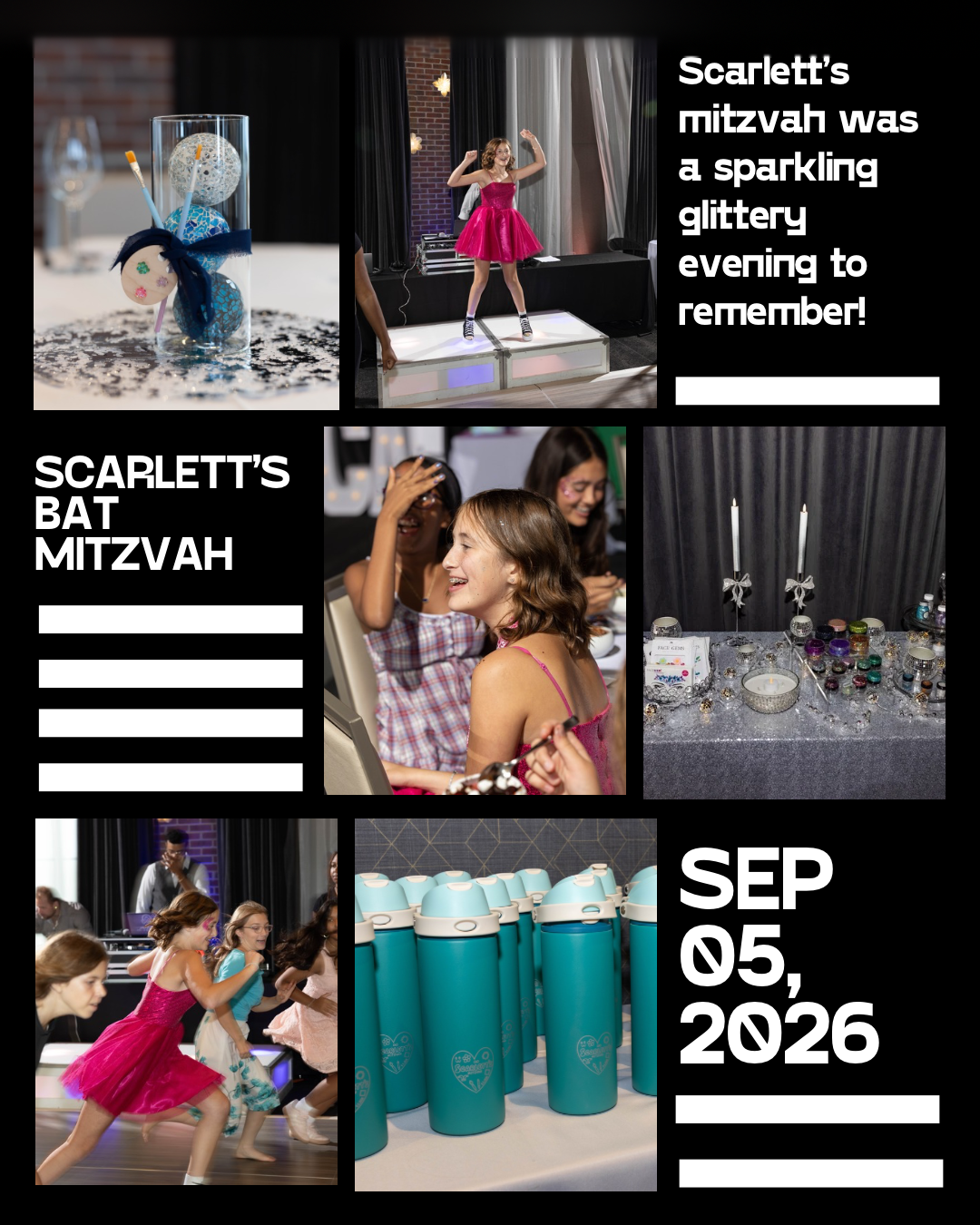 Scarlett’s Sparkling Bat Mitzvah Party at The Archer Hotel in Tysons, VA